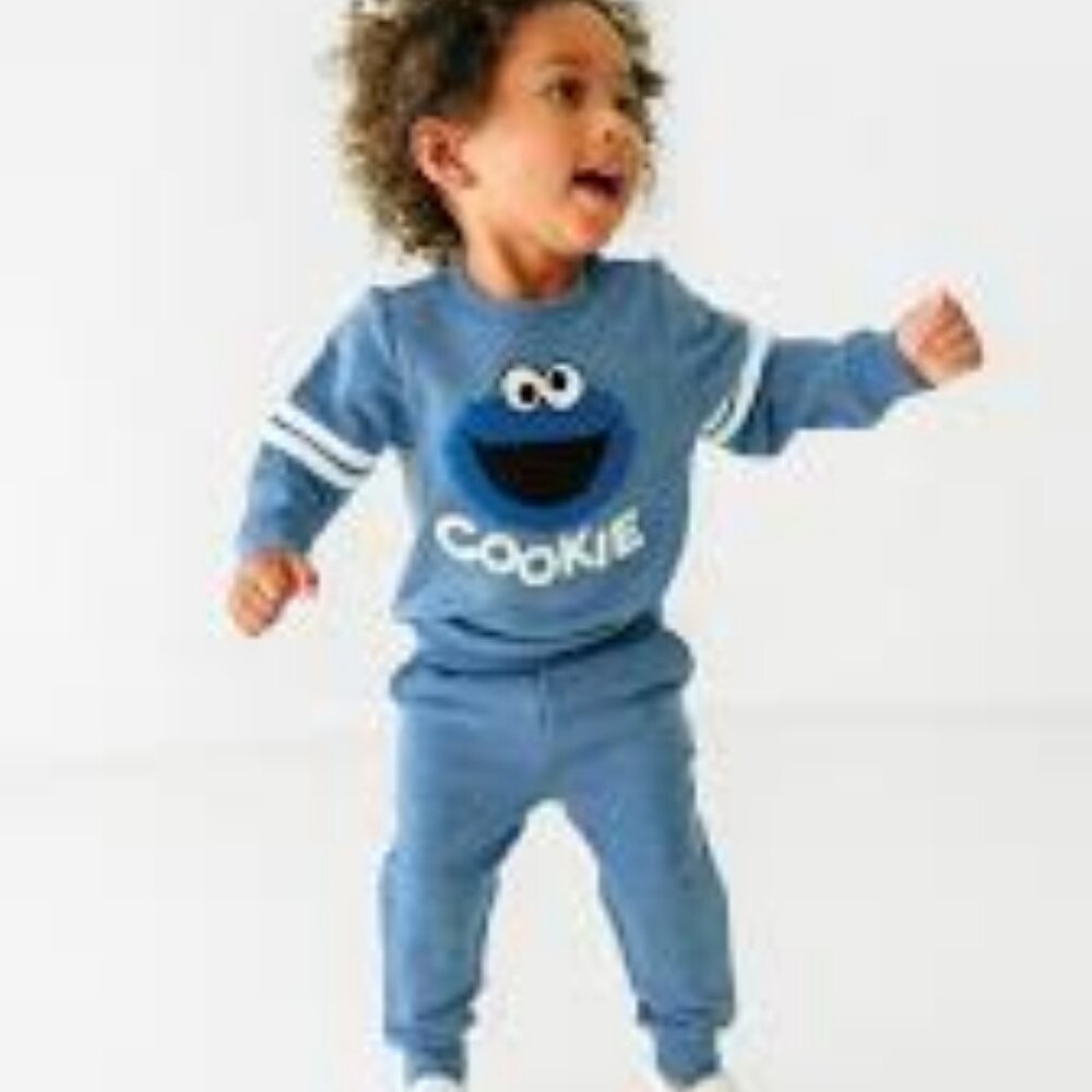 Little Sleepies Cookie Monster Sweatshirt & Jogger Set - Picture 9 of 9